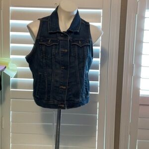 Old Navy Denim Vest - Dark Blue